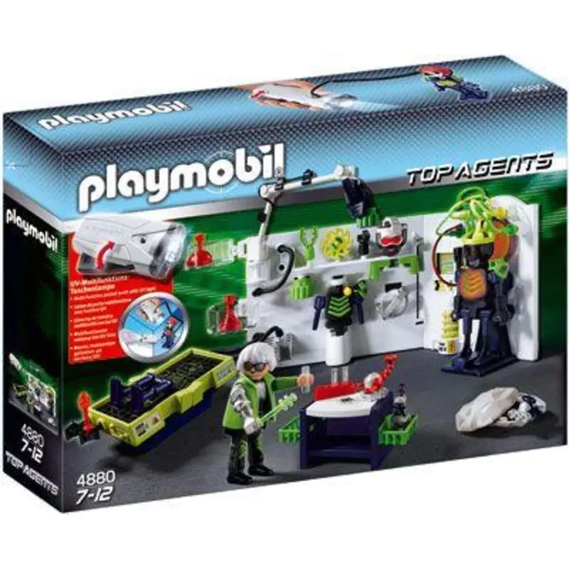 PLAYMOBIL® 4880 Top Agents Robo-Gangster Labor mit Multifunktionstaschenlampe de Playmobil – photo du produit