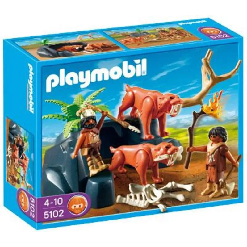 PLAYMOBIL® 5102 Säbelzahntiger mit Knochenjägern by Playmobil – product photo
