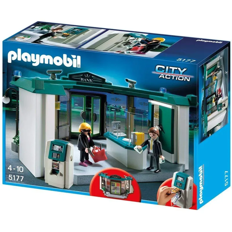 PLAYMOBIL® 5177 City Action Polizei Bank mit Geldautomat van Playmobil – productfoto