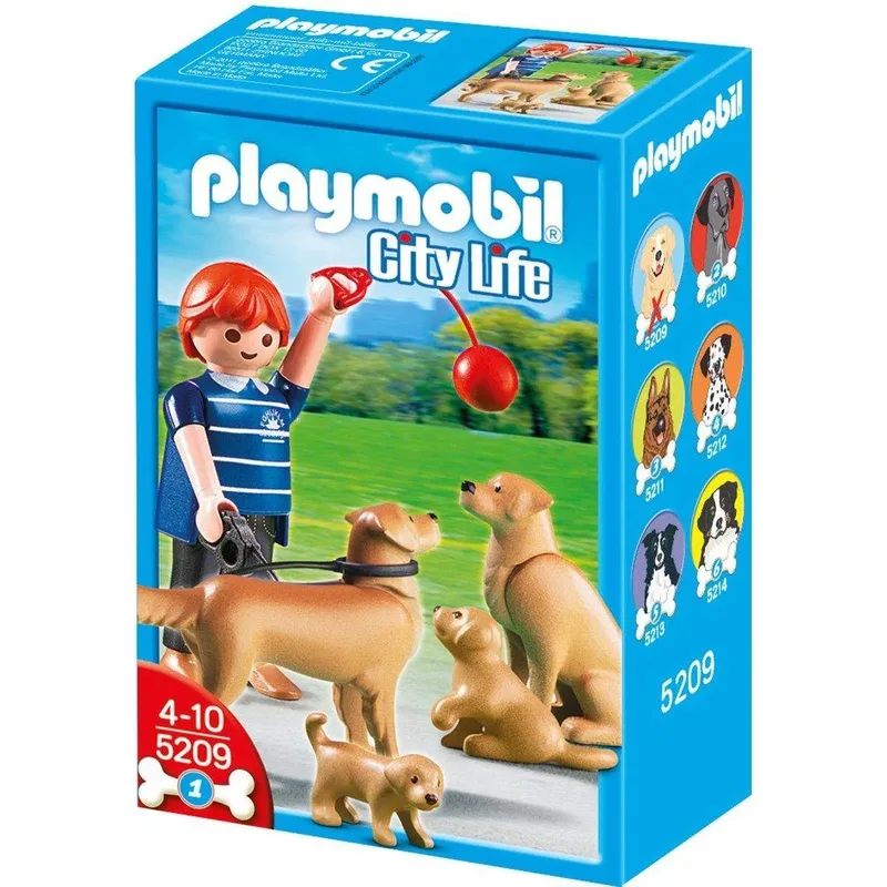 PLAYMOBIL® 5209 City Life 5209 Golden Retriever Familie by Playmobil – product photo