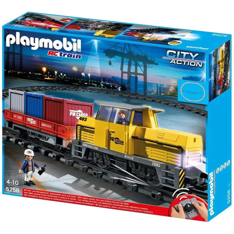 PLAYMOBIL® 5258 City Action Neuer RC-Güterzug mit Licht und Sound by Playmobil – product photo