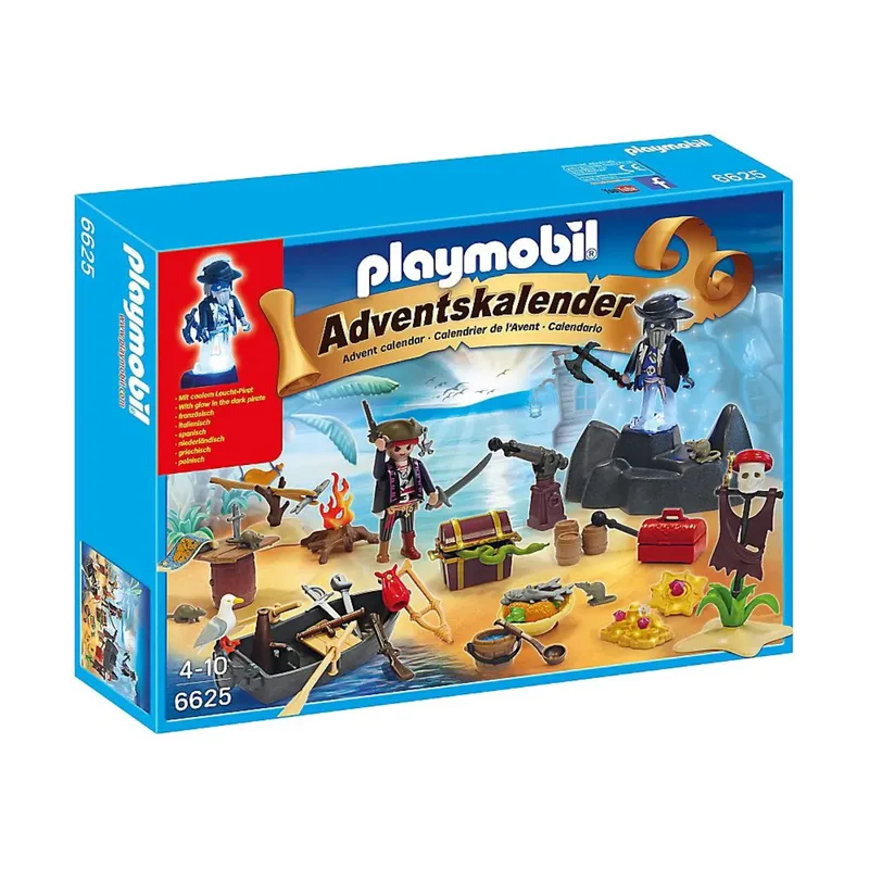 PLAYMOBIL® 6625 - Adventskalender Geheimnisvolle Piratenschatzinsel by Playmobil – product photo