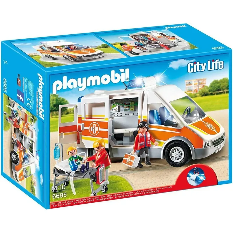 PLAYMOBIL® 6685 Krankenwagen mit Licht und Sound van Playmobil – productfoto