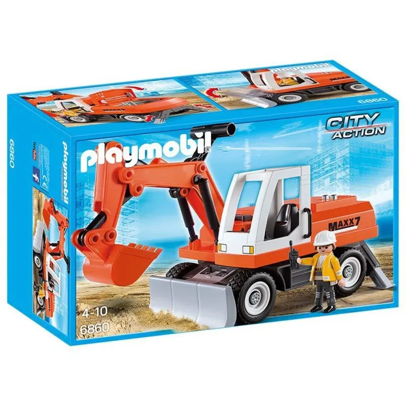 PLAYMOBIL® 6860 City Action Schaufelbagger mit Räumschild by Playmobil – product photo