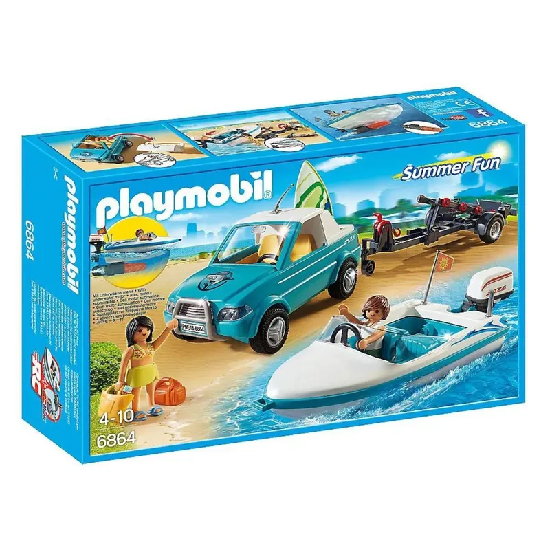 PLAYMOBIL® 6864 Surfer-Pickup mit Speedboat van Playmobil – productfoto