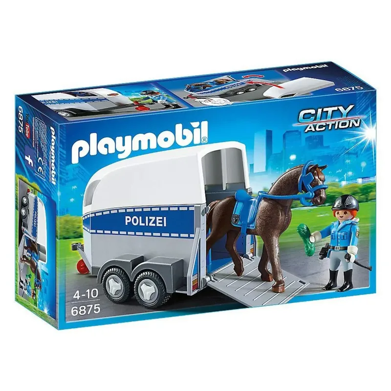 PLAYMOBIL® 6875 Berittene Polizei mit Anhänger by Playmobil – product photo