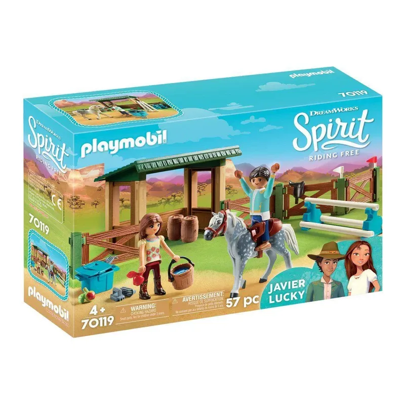 PLAYMOBIL® 70119 Spirit Riding Free Reitplatz mit Lucky & Javier by Playmobil – product photo