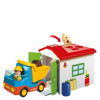PLAYMOBIL® 70184 1.2.3 LKW mit Sortiergarage fra Playmobil – produktbillede 2 af 2