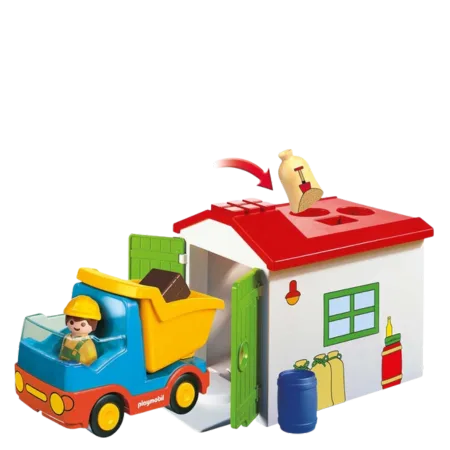 PLAYMOBIL® 70184 1.2.3 LKW mit Sortiergarage fra Playmobil – produktbillede 2 af 2