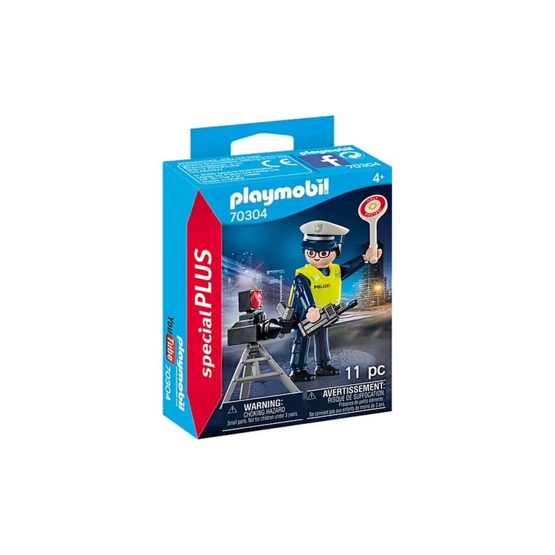 PLAYMOBIL® 70304 special Plus Polizist mit Radarfalle van Playmobil – productfoto