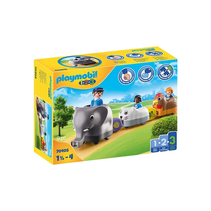 PLAYMOBIL® 70405 1.2.3 Mein Schiebetierzug by Playmobil – product photo
