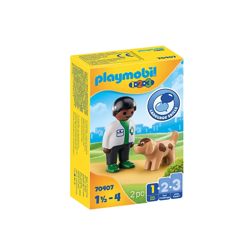 PLAYMOBIL® 70407 1.2.3 Tierarzt mit Hund by Playmobil – product photo