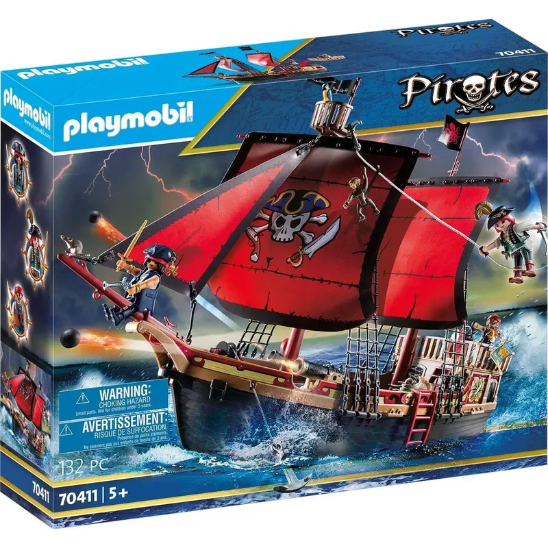 PLAYMOBIL® 70411 Pirates Totenkopf-Kampfschiff Bestseller van Playmobil – productfoto