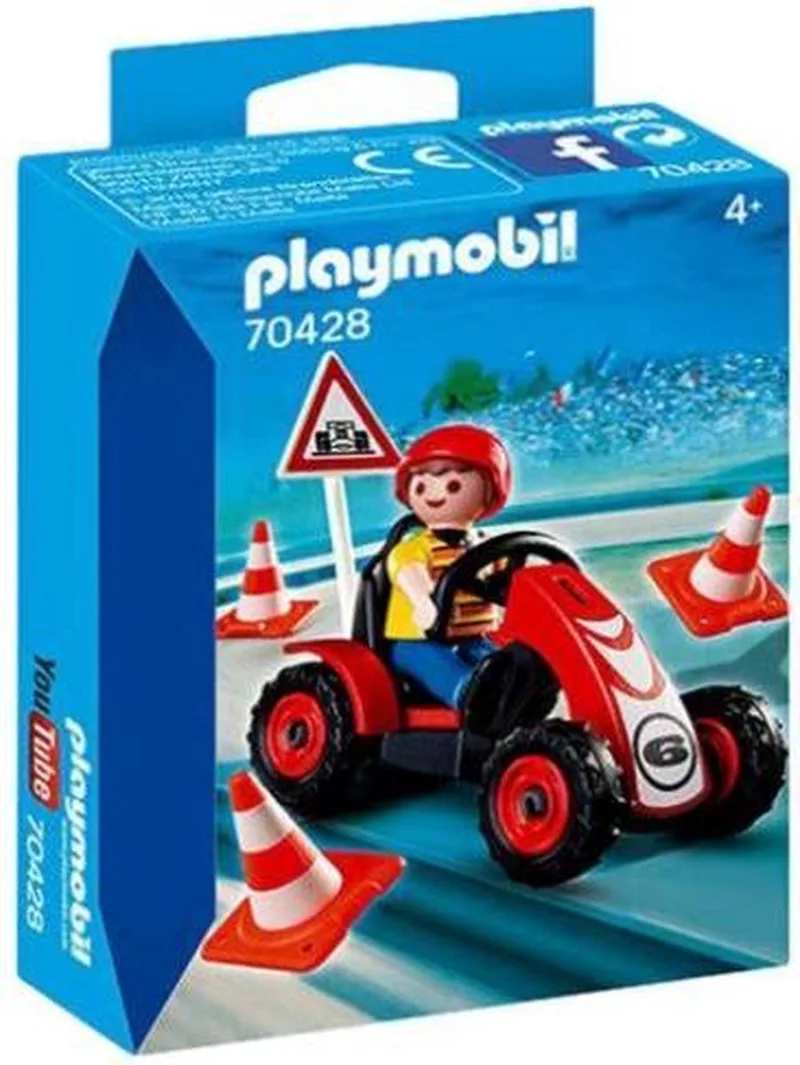 Playmobil 70428 - Jongen met kart de Playmobil en Multi – photo du produit