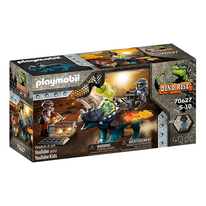 PLAYMOBIL® 70627 Dino Rise - Triceratops: Randale um die legendären Steine van Playmobil – productfoto