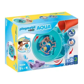 PLAYMOBIL® 70636 1.2.3. Aqua Wasserwirbelrad mit Babyhai fra Playmobil – produktbillede 1 af 2