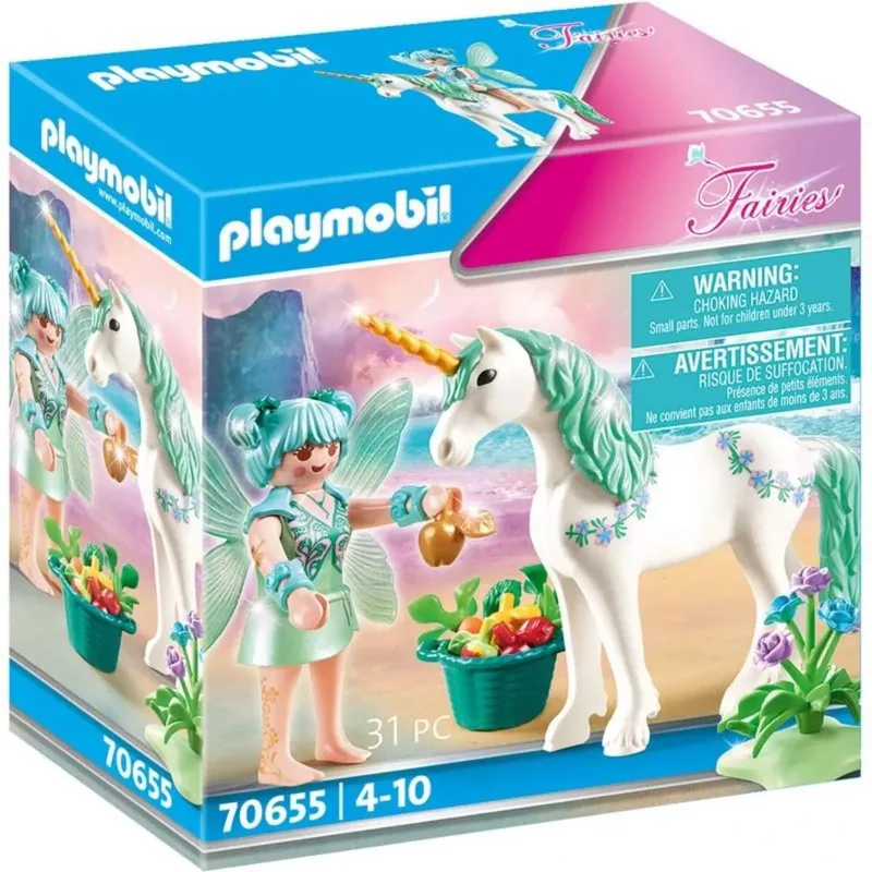 PLAYMOBIL® 70655 Fairies Einhorn mit Fütter-Fee by Playmobil – product photo