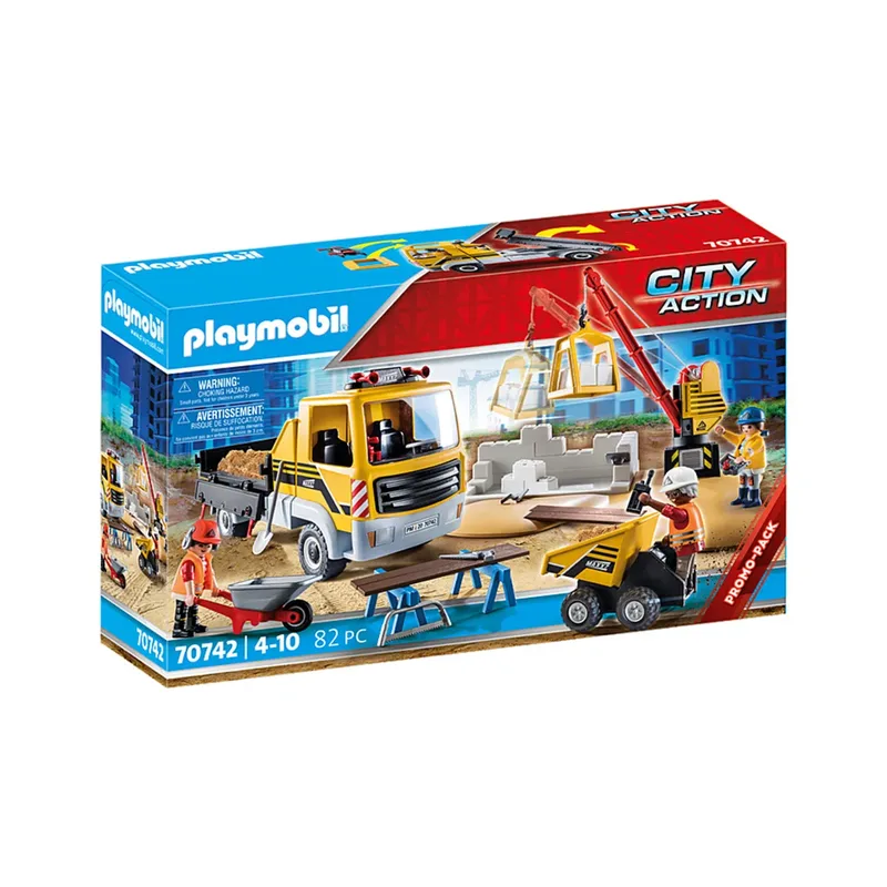 PLAYMOBIL® 70742 City Action Baustelle mit Kipplaster by Playmobil – product photo