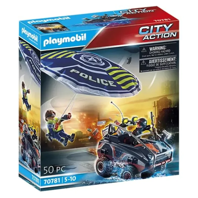 PLAYMOBIL® 70781 City Action - Polizei-Fallschirm: Verfolgung des Amphibien-Fahrzeugs by Playmobil – product photo