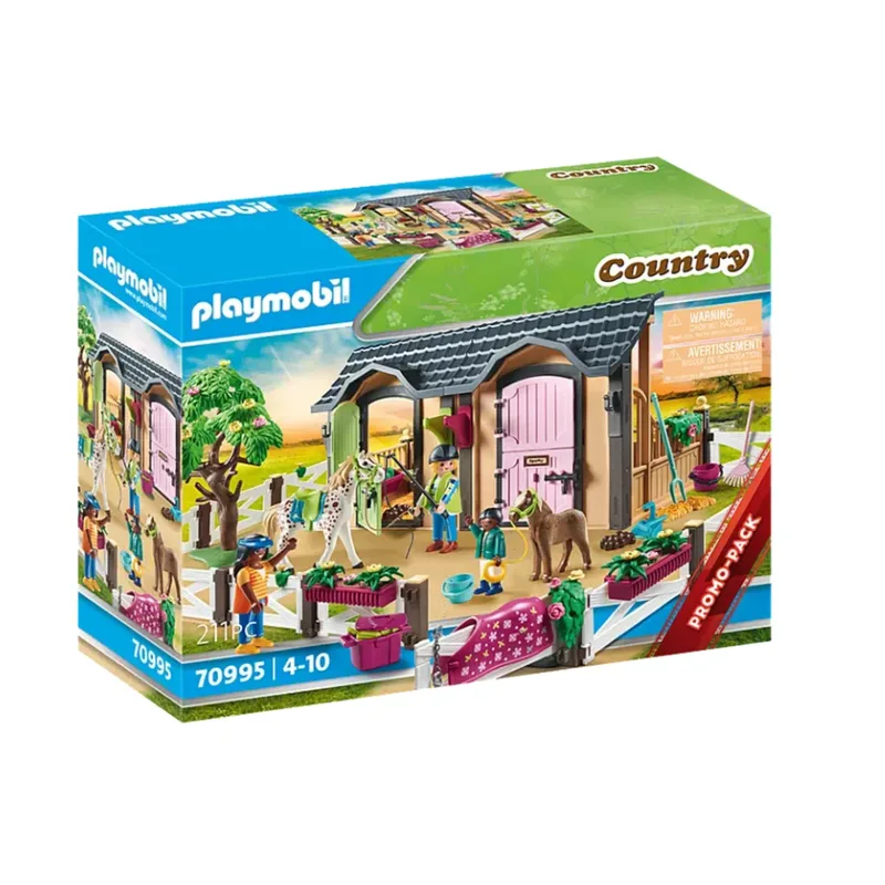 PLAYMOBIL® 70995 Reitunterricht mit Pferdeboxen von Playmobil – Produktfoto