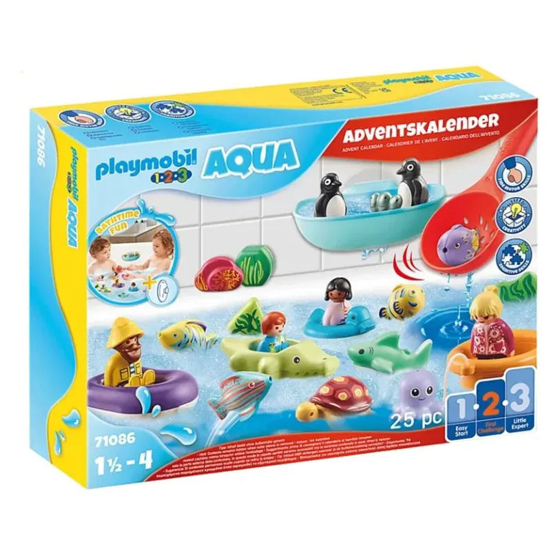 PLAYMOBIL® 71086 1.2.3 AQUA: Adventskalender Badespaß by Playmobil – product photo