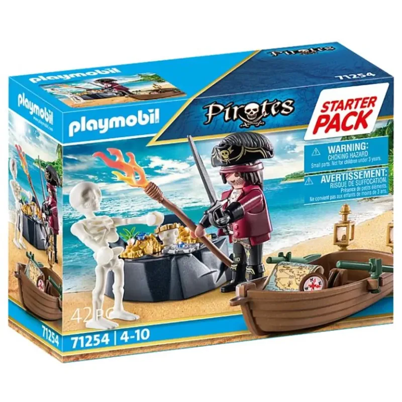 PLAYMOBIL® 71254 Starter Pack Pirat mit Ruderboot van Playmobil – productfoto