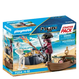 PLAYMOBIL® 71254 Starter Pack Pirat mit Ruderboot fra Playmobil – produktbillede 2 af 2