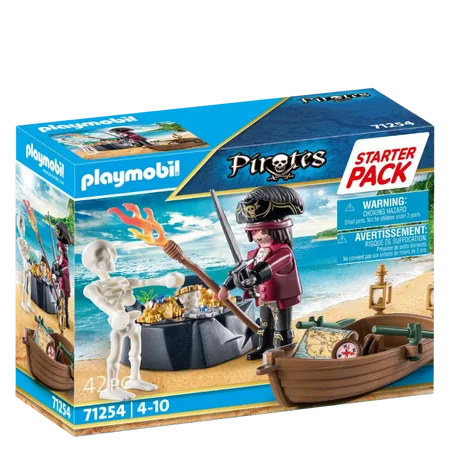 PLAYMOBIL® 71254 Starter Pack Pirat mit Ruderboot fra Playmobil – produktbillede 2 af 2