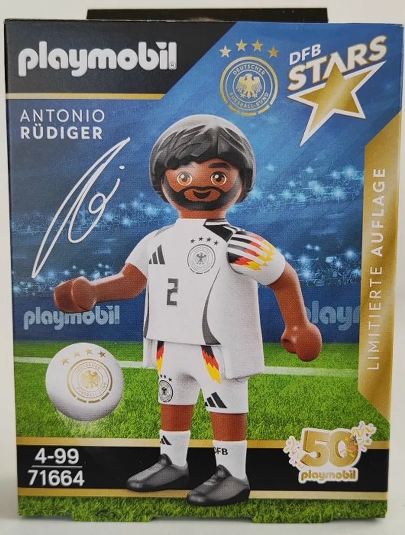 playmobil 71664 voetballer Antonio Rüdiger von Playmobil in Wit – Produktfoto