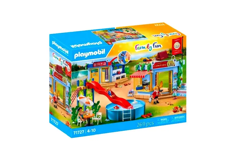 PLAYMOBIL 71727 Campingplatz mit Wasserspielplatz Spielbausteine fra Playmobil i Flerfarvet – produktbillede