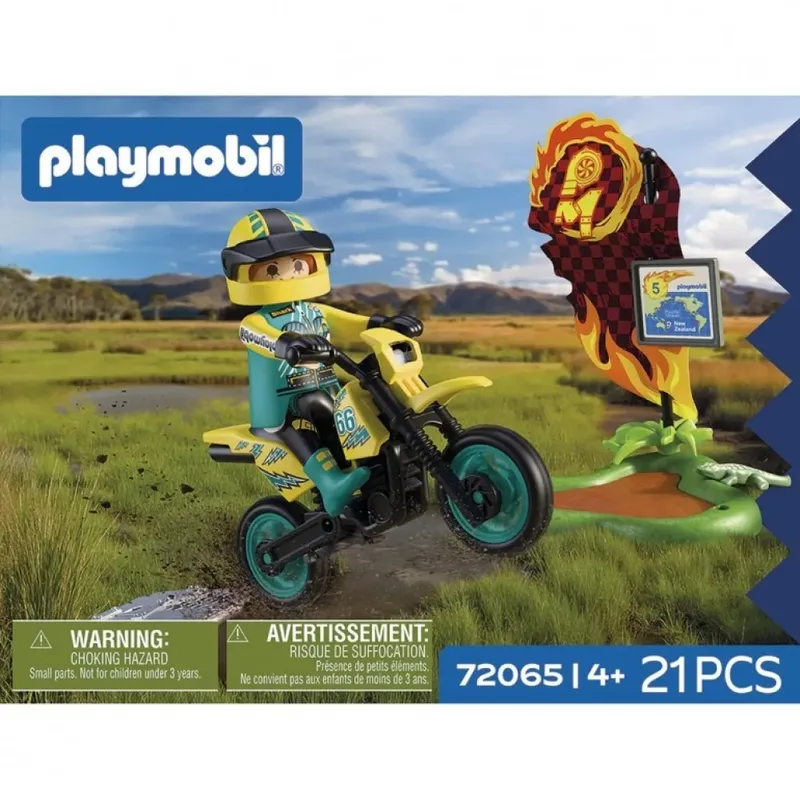 Jeu De Construction Off-road Motorcycle de Playmobil en Jaune – photo du produit 3 sur 5