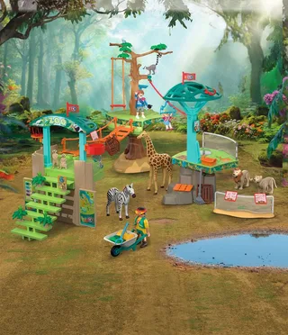 Playmobil – 72070 – Speelset – Zoo avontuur – 169 delen de Playmobil en Vert – photo du produit 2 sur 5