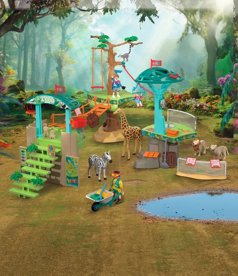 Playmobil – 72070 – Speelset – Zoo avontuur – 169 delen de Playmobil en Vert – photo du produit 2 sur 5