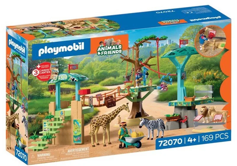 Playmobil – 72070 – Speelset – Zoo avontuur – 169 delen de Playmobil en Groen – photo du produit