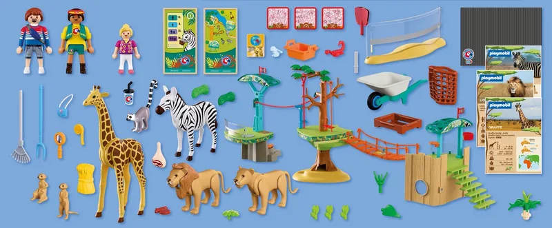 Playmobil – 72070 – Speelset – Zoo avontuur – 169 delen de Playmobil en Vert – photo du produit 4 sur 5