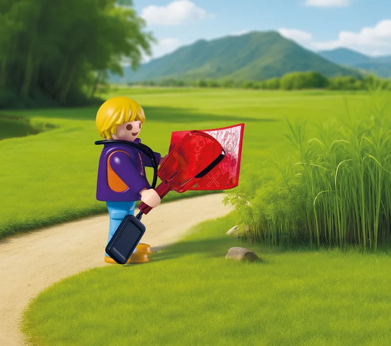 PLAYMOBIL – 72072 – Speelset zooverzorger – voertuig – 62 delen de Playmobil en Orange – photo du produit 4 sur 5