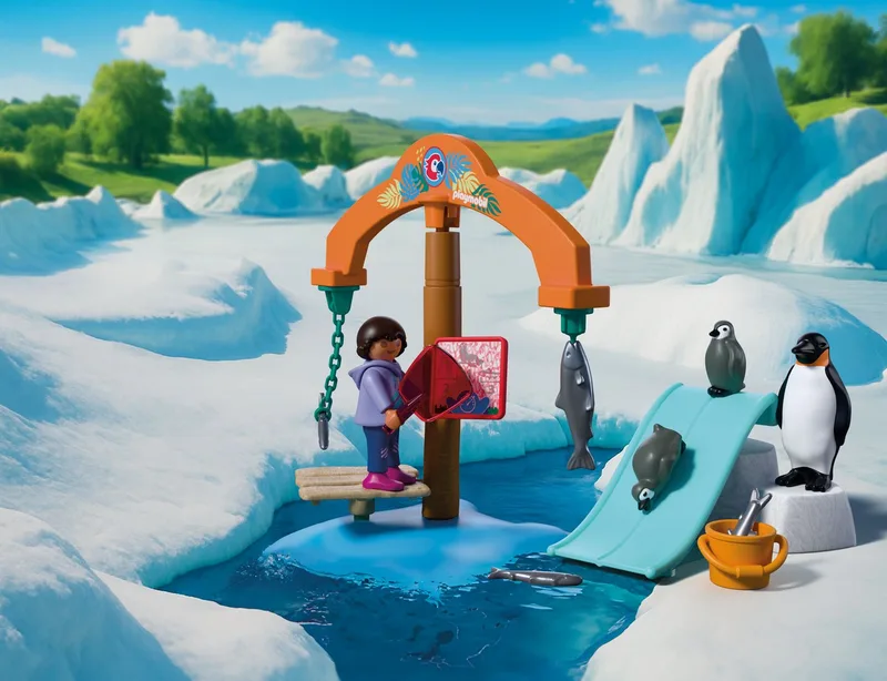 Playmobil – 72073 – Zoo speelset – ijsrijk – pooldieren de Playmobil en Multicolore – photo du produit 3 sur 5