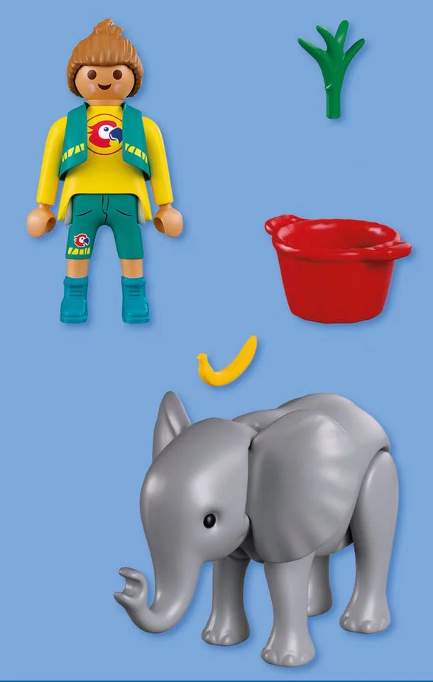 PLAYMOBIL – 72092 – Dieren & Vrienden – Speelfiguurset – Olifant de Playmobil en Rouge – photo du produit 2 sur 4