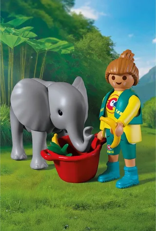 PLAYMOBIL – 72092 – Dieren & Vrienden – Speelfiguurset – Olifant de Playmobil en Rouge – photo du produit 4 sur 4