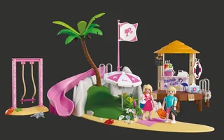 Jeu De Construction X Barbie Beach Coffee 136 Pièces de Playmobil en Bleu – photo du produit 3 sur 5