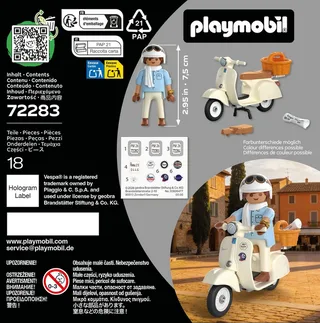 Playmobil® 80 Jahre Vespa: Classic Style (72283), Vespa Konstruktions-Spielset, (18 St), Made in Europe de Playmobil en Beige – photo du produit 4 sur 4