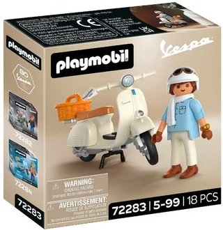 Playmobil® 80 Jahre Vespa: Classic Style (72283), Vespa Konstruktions-Spielset, (18 St), Made in Europe de Playmobil en Beige – photo du produit 3 sur 4