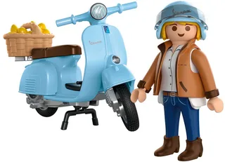 Playmobil® 80 Jahre Vespa: Iconic Style (72284), Vespa Konstruktions-Spielset, (23 St), Made in Europe de Playmobil en Bleu – photo du produit 1 sur 4