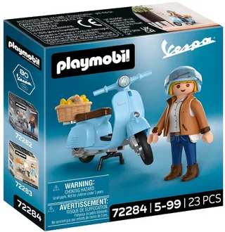 Playmobil® 80 Jahre Vespa: Iconic Style (72284), Vespa Konstruktions-Spielset, (23 St), Made in Europe de Playmobil en Bleu – photo du produit 3 sur 4