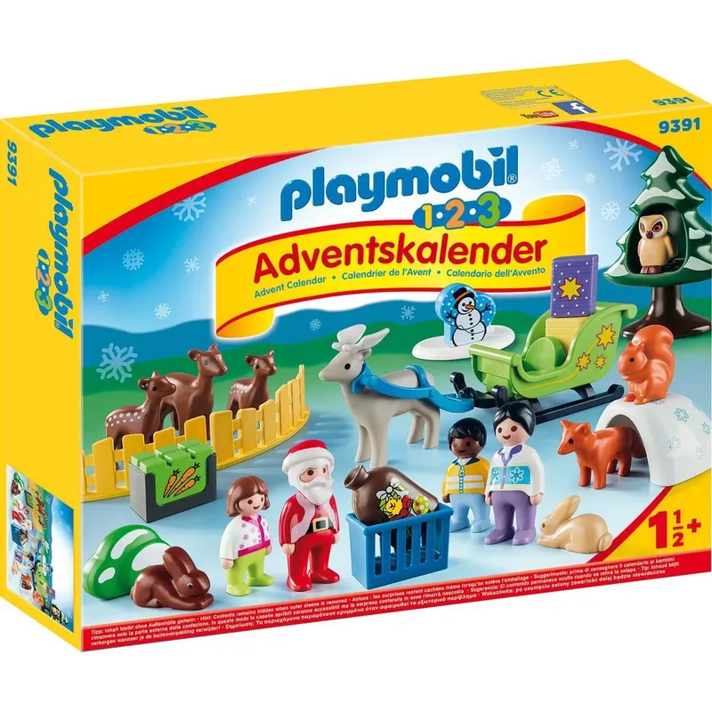 PLAYMOBIL® 9391 - 1.2.3 Adventskalender "Waldweihnacht der Tiere" van Playmobil – productfoto