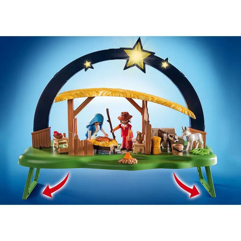 PLAYMOBIL 9494 Lichterbogen Weihnachtskrippe Neuheit de Playmobil – photo du produit 5 sur 6