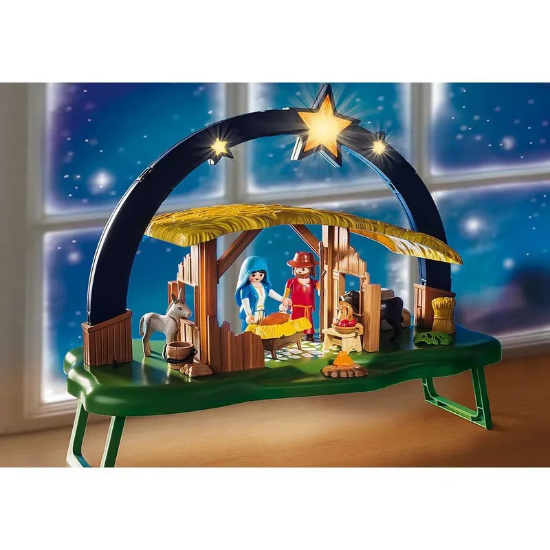 PLAYMOBIL 9494 Lichterbogen Weihnachtskrippe Neuheit de Playmobil – photo du produit 4 sur 6