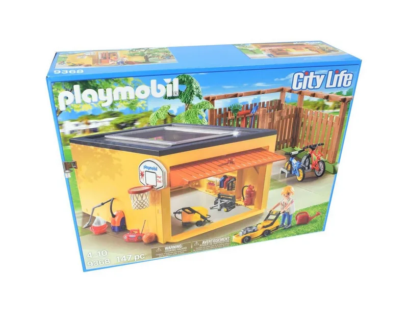 Playmobil City Life Garage mit Fahrradstellplatz 9368 Spielbausteine, (9368) fra Playmobil i Bunt – produktbillede