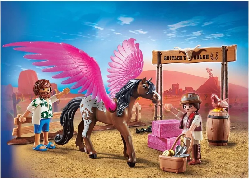 PLAYMOBIL: THE MOVIE Marla en Del met gevleugeld paard - 70074 von Playmobil in Multicolor – Produktfoto