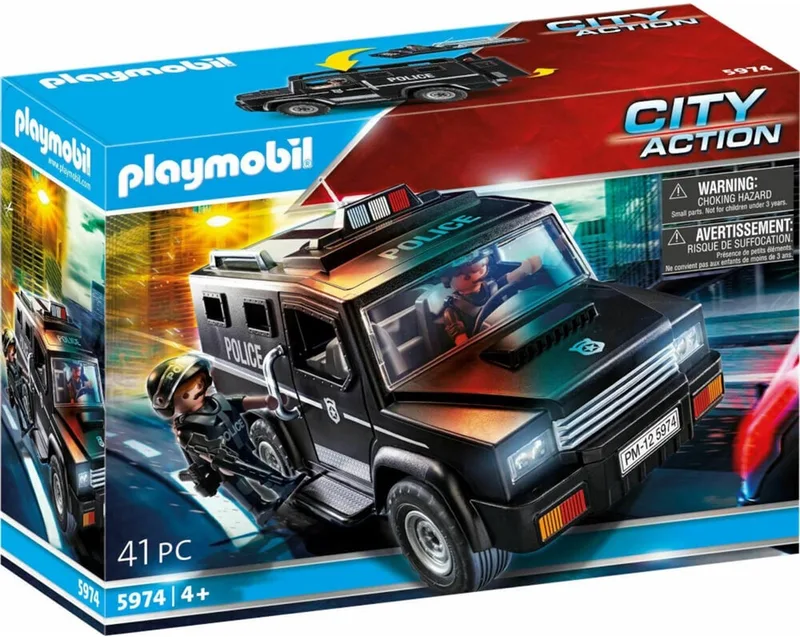 Politie auto speciale eenheid by Playmobil in Zwart – product photo